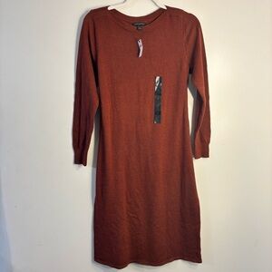 NWT Banana Republic Rust Knit Sweater Dress | Cozy Fall Midi | $99 Retail